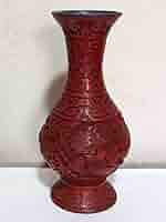 ♦中国 古玩 堆朱 彫漆 瓶 花瓶 漆芸 漆器 花器 花活け 古美術品 骨董品 Amazon.co.jp: 中国 古玩 堆朱 彫漆 瓶 花瓶 漆芸 漆器 花器